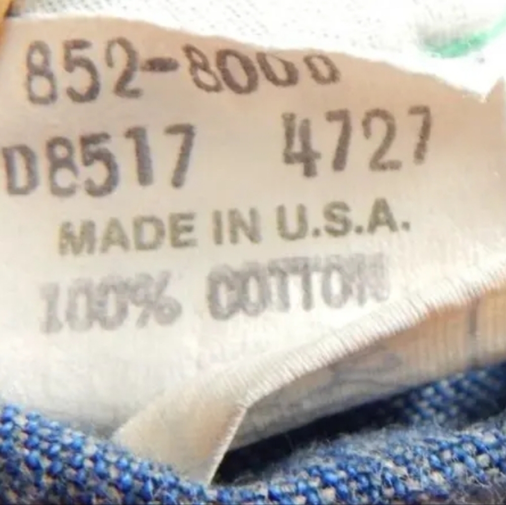 Oshkosh Vintage 1990's Denim Overalls Teddy Bear Plaid - Picture 3 of 5